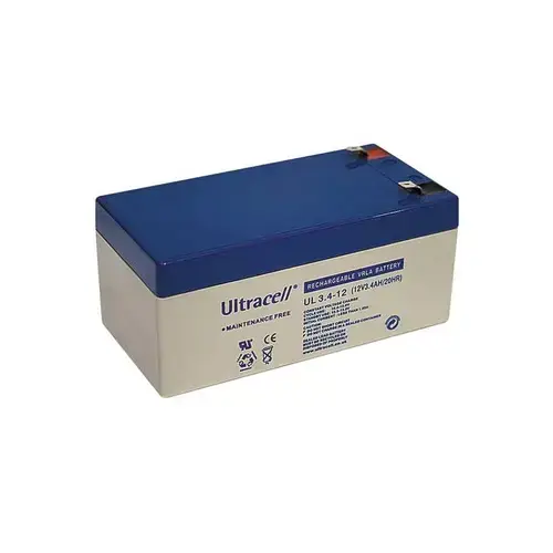 Acumulator Pb Ultracell 12V/3.4Ah, Terminale F1