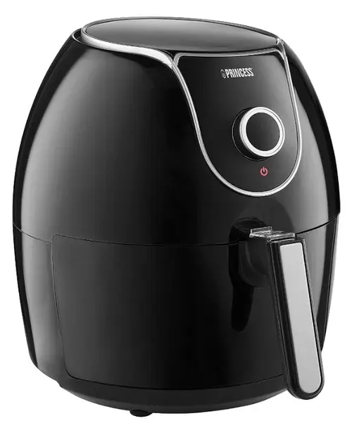 Friteuza cu aer cald Princess Aerofryer XXL 0118205501001, 1700 W, 5.2 l, afisaj LCD, cronometru 60 min, 9 portii, prajire fara ulei (Negru)