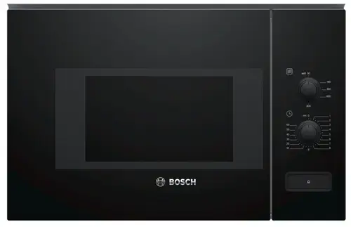 Cuptor cu microunde incorporabil Bosch BFL520MB0, 20 L, 800 W, Functie Dezghetare (Negru)