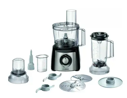Robot de bucatarie Bosch MCM3PM386, 900 W, 2 Trepte de viteza, 2.3 L (Negru/Argintiu)