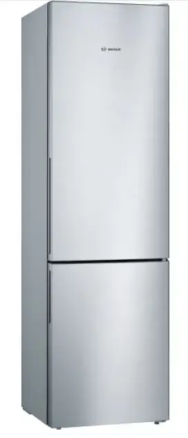 Combina frigorifica Bosch KGV39VLEAS, 343 L, Static, Clasa E, H 201 cm (Argintiu)