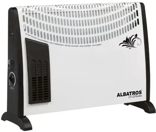 Convector electric Albatros CT-23TURBO, 3 trepte, 2000 W (Alb/Negru)