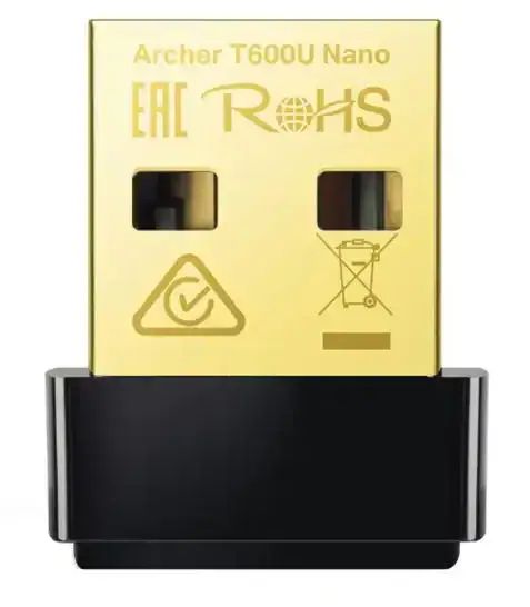 Adaptor Wireless TP-LINK Archer T600U Nano, Dual-Band 200 + 433 Mbps (Negru)