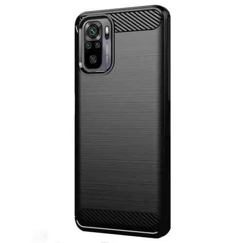 Husa Flexibila Antisoc Carbon pentru Xiaomi Redmi Note 10 / Redmi Note 10S (Negru)