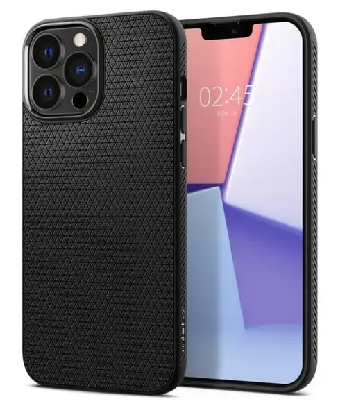 Protectie Spate Spigen Liquid Air pentru Apple iPhone 13 Pro (Negru)