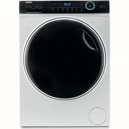 Masina de spalat rufe cu uscator Slim Haier HWD80-B14979-S, 8/5 kg uscare, 1400 RPM, Motor Direct Motion, iRefresh, ABT, Dual Spray, Pillow Drum, Smart Detecting,  Clasa A (Alb)