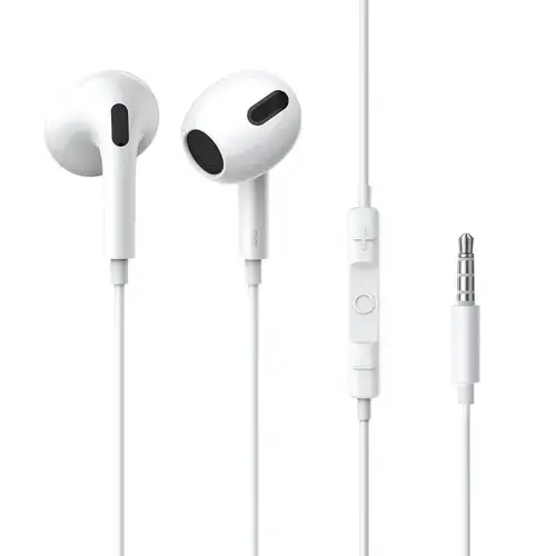 Casti Stereo Baseus Encok H17, Microfon, Jack 3.5mm, 1.1m (Alb)