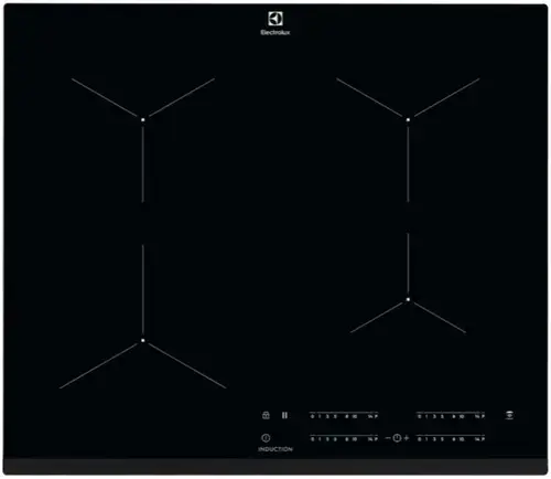 Plita incorporabila Electrolux EIT61443B, Inductie, 4 zone de gatit, Touch control, 60 cm (Negru)