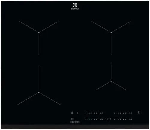 Plita incorporabila Electrolux EIT61443B, Inductie, 4 zone de gatit, Touch control, 60 cm (Negru)