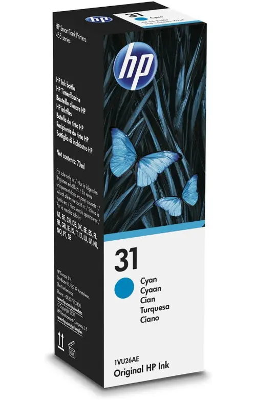 Cartus cerneala HP 1VU26AE, nr. 31, 70ml, acoperire 8.000 pagini (Cyan)