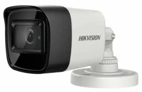 Camera supraveghere video Hikvision DS-2CE16H0T-ITPFS2, Turbo HD Bullet, 5MP, 2560 × 1944, 2.8mm (Alb/Negru)