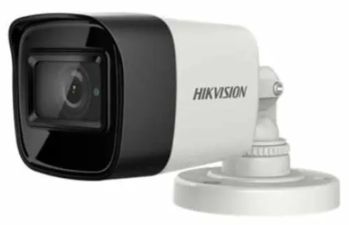Camera supraveghere video Hikvision DS-2CE16H0T-ITPFS2, Turbo HD Bullet, 5MP, 2560 × 1944, 2.8mm (Alb/Negru)