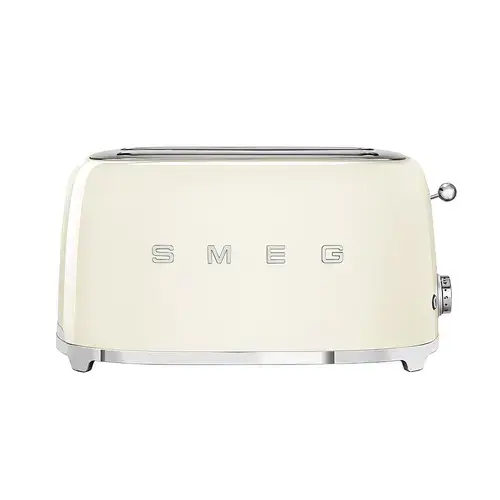 Prajitor de paine Smeg TSF02CREU, 1500W, 2 felii, 6 Trepte pentru rumenire (Crem)