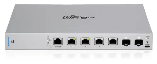 Switch Ubiquiti US-XG-6POE, Gigabit, 4 Porturi, Managed (Argintiu)