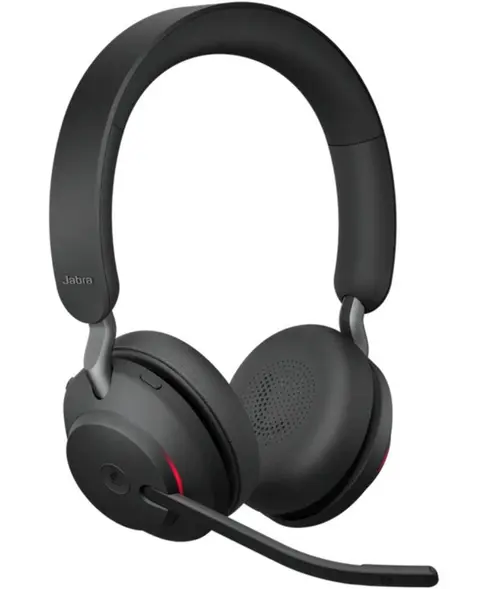 Casti cu microfon Jabra Evolve2 65 UC Stereo, Bluetooth, statie de incarcare, USB Type-C (Negru)
