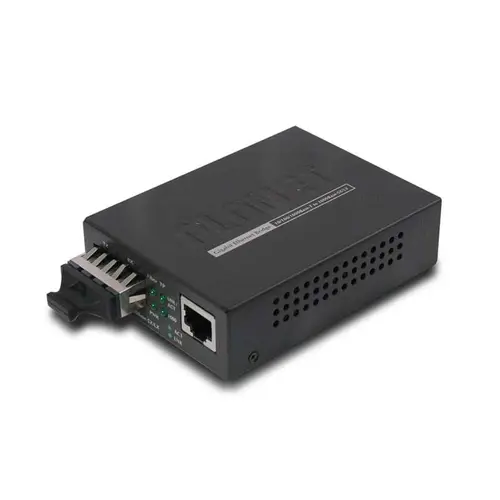 Media Convertor Gigabit PLANET GT-802S, 10/100/1000Base-T to 1000Base-LX (Single Mode, SC) 10Km