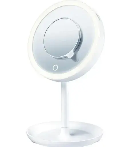 Oglinda cosmetica cu iluminare Beurer BS45, 17.5 cm (Alb)