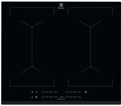 Plita incorporabila Electrolux EIV644, Inductie, 4 zone de gatit, Touch control, 60 cm (Negru)