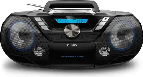 Sistem Audio Philips AZB798T/12, 12 W RMS, CD/MP3 Player, Bluetooth, USB (Negru)