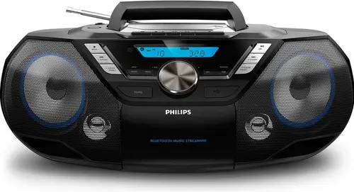 Sistem Audio Philips AZB798T/12, 12 W RMS, CD/MP3 Player, Bluetooth, USB (Negru)