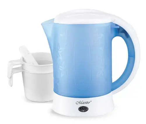 Fierbator electric Feel-Maestro MR-010, 0.6 L, 600 W (Alb/Albastru)