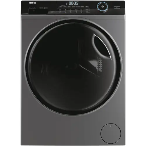 Masina de spalat rufe Haier HW80-B14959S8U1S, 8 kg, 1400 RPM, Motor Direct Motion, Wi-Fi, Refresh, ABT, Steam, iTime, Pillow Drum, Dual Spray, Clasa A (Antracit)