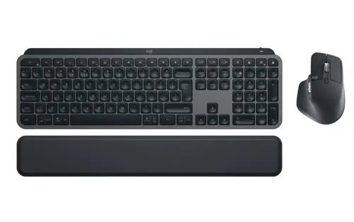 Kit Tastatura + Mouse Wireless Logitech MX Keys Combo for Business Gen 2 Graphite (Negru)