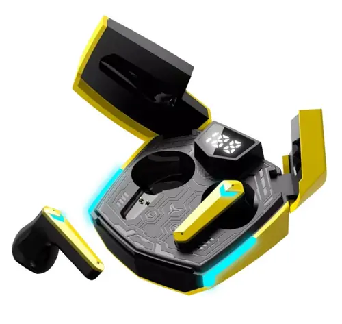 Casti True Wireless CANYON DoubleBee GTWS-2, Gaming, Bluetooth, USB-C (Galben)