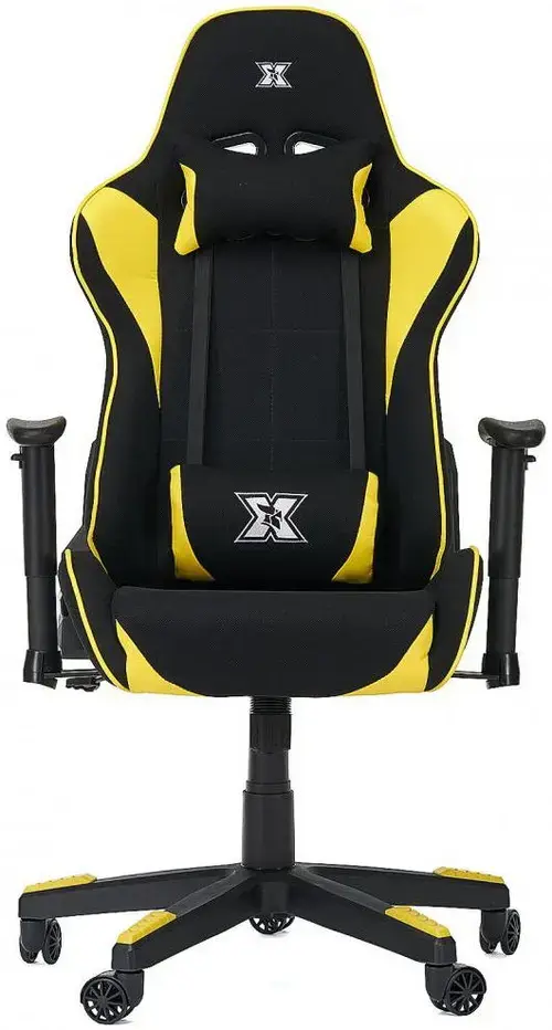 Scaun gaming Serioux Torin, reglabil (Negru/Galben)