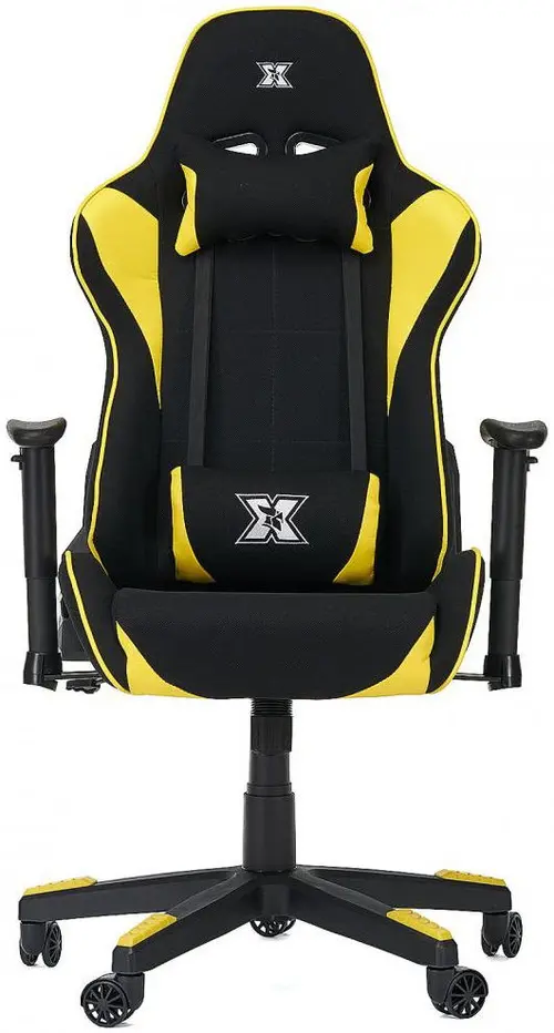 Scaun gaming Serioux Torin, reglabil (Negru/Galben)