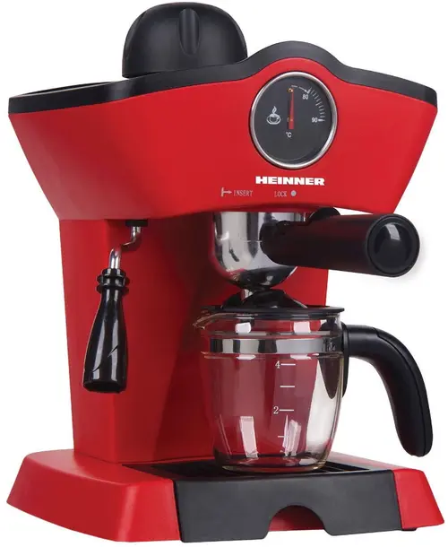 Espressor Heinner Charm HEM-200RD, 0.25 l, 5 bar, 800 W (Rosu)