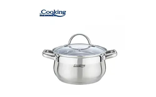 Semioala cu capac Heinner Amira HR-MSF-047, 22 x 12.5 cm, 4.7 L (Inox)