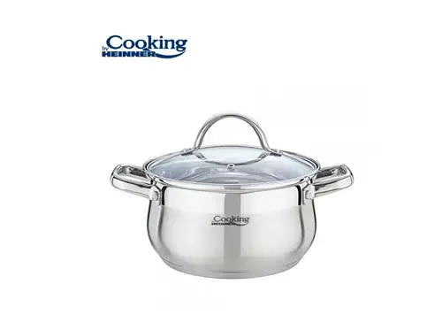 Semioala cu capac Heinner Amira tHR-MSF-036, 20 x 11.5 cm, 3.6 L (Inox)