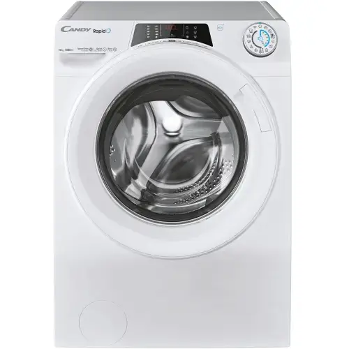 Masina de spalat rufe Candy Rapido RO 14104DWMT/1-S, 10 kg, 1400 RPM, Wi-Fi, Bluetooth, Motor Inverter, Quick & Clean, Steam, Clasa A (Alb)