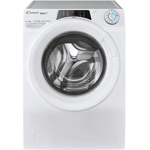 Masina de spalat rufe Candy Rapido RO 14104DWMT/1-S, 10 kg, 1400 RPM, Wi-Fi, Bluetooth, Motor Inverter, Quick & Clean, Steam, Clasa A (Alb)
