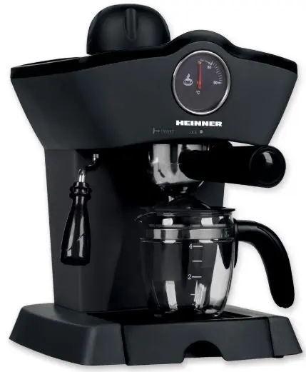 Espressor Heinner HEM-200BK, 0.25 l, 3.5 bar, 800 W (Negru)