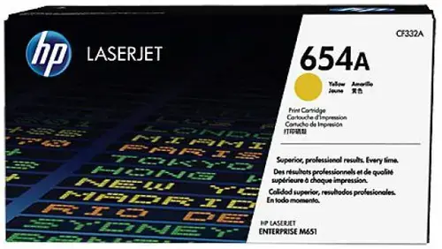 Toner HP 654A, 15000 pagini (Galben)