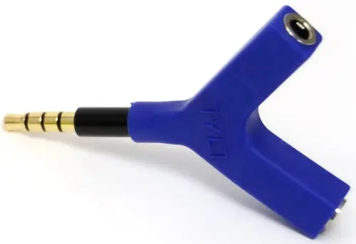 Adaptor Audio Tylt Y-SPLIT, 2x Jack 3.5mm (Albastru)