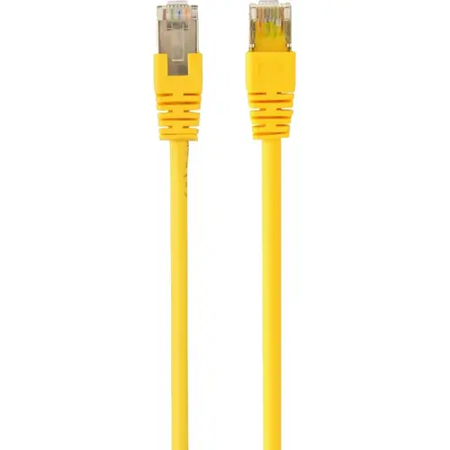 Cablu FTP GEMBIRD Cat6, cupru-aluminiu, 1 m, galben, AWG26, ecranat PP6-1M/Y