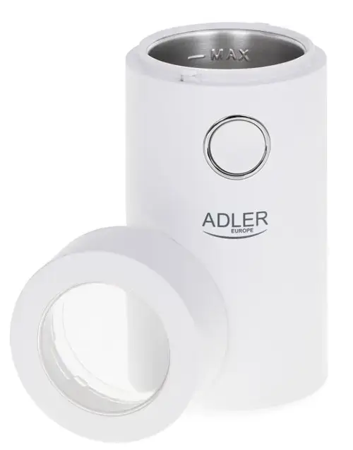 Rasnita de cafea Adler AD4446ws, 75 g, 150 W (Alb/Argintiu)