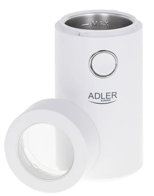 Rasnita de cafea Adler AD4446ws, 75 g, 150 W (Alb/Argintiu)