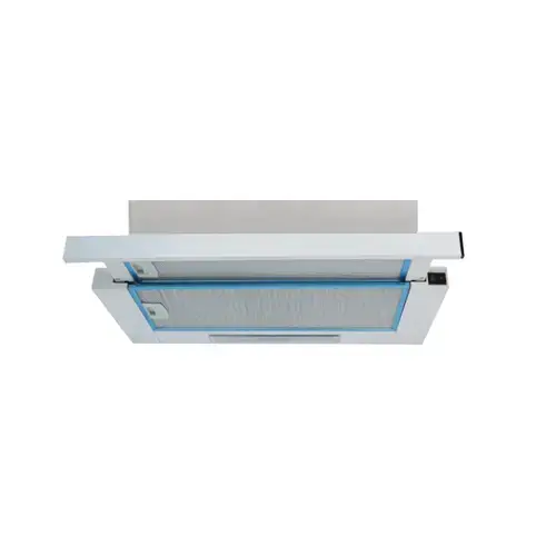 Hota telescopica Studio Casa Alizee 60 WH, 60 cm, 2 motoare, putere de absorbtie 450 m3/h (Alb)