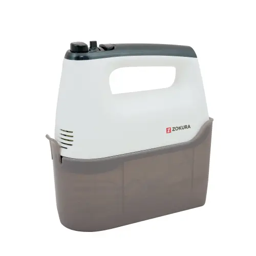 Mixer de mana Zokura Z1247, 6 trepte de viteza, 400 W  (Alb)