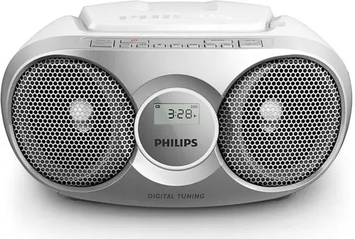 Micro Sistem Philips AZ215S, CD Player (Argintiu)