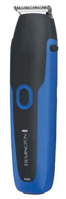 Aparat de tuns Remington WeTech BHT6256, Acumulator, Autonomie 60 minute, Rezistent la apa, 2 capete (Negru/Albastru)