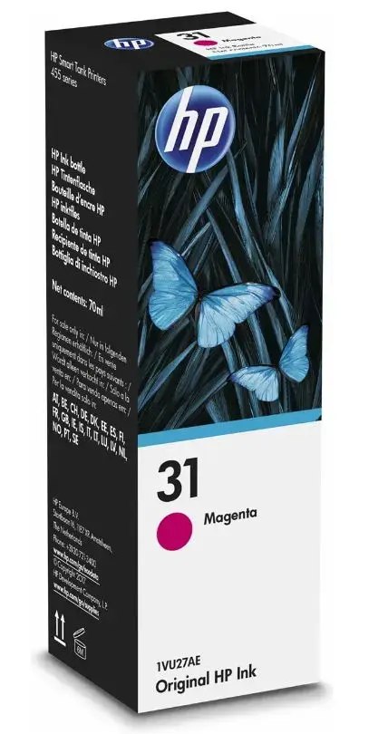 Cartus cerneala HP 1VU27AE, nr. 31, 70ml, acoperire 8.000 pagini (Magenta)