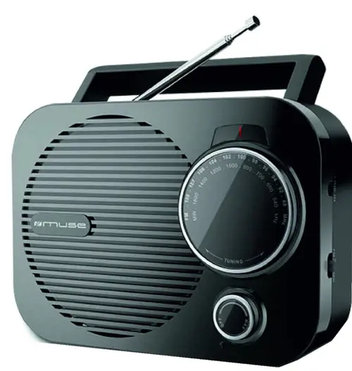 Radio cu ceas Muse M-050 R, Dual Alarm, LED (Negru)
