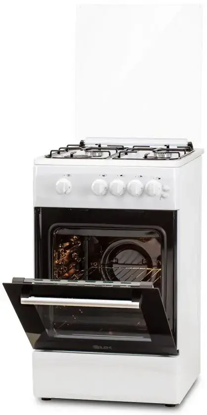Aragaz LDK 5060 GRAI WH RMV LPG, 4 Arzatoare, Aprindere electrica (Alb)