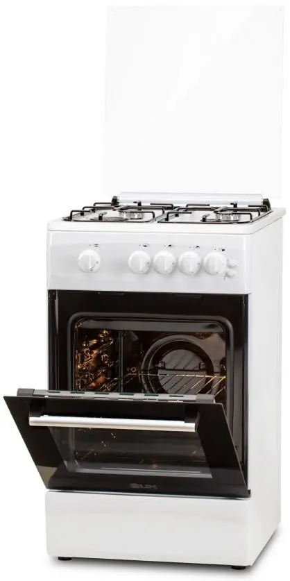 Aragaz LDK 5060 GRAI WH RMV LPG, 4 Arzatoare, Aprindere electrica (Alb)