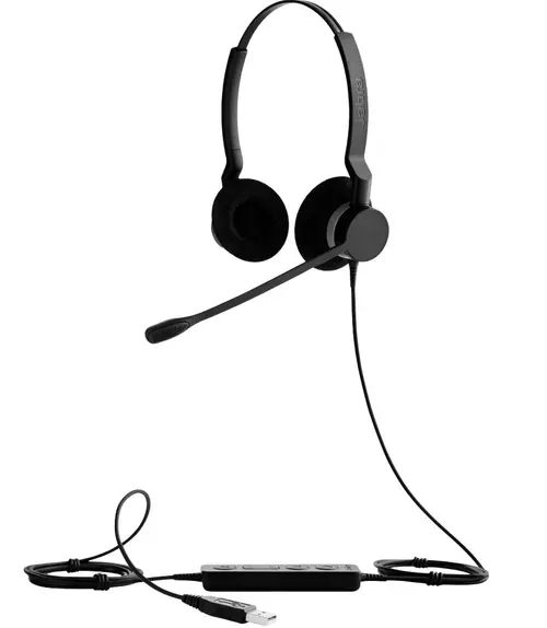 Casti cu microfon Jabra Biz 2300 MS Duo, USB (Negru)